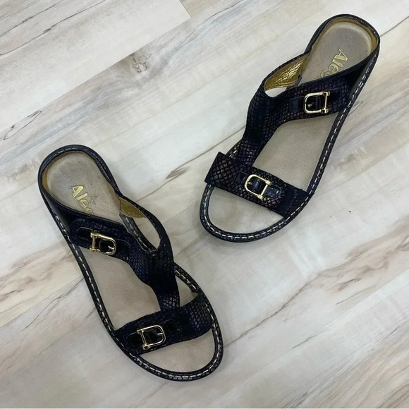 Alegria Lara Gemboree Wedge Sandal Size 37 - Picture 2 of 6